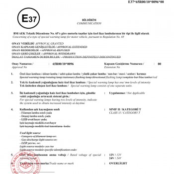 OVERLİGHT E 37 KIRMIZI